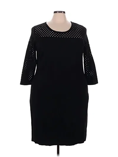 Pre-owned Lane Bryant Casual Dress In Black