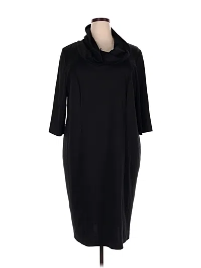 Pre-owned Lane Bryant Casual Dress In Black