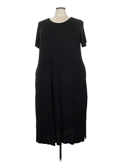 Pre-owned Lane Bryant Casual Dress In Black