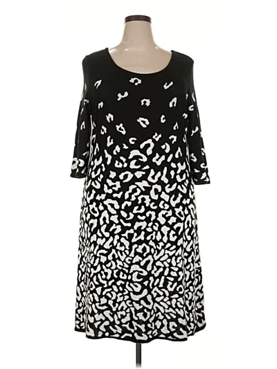 Pre-owned Lane Bryant Casual Dress In Black