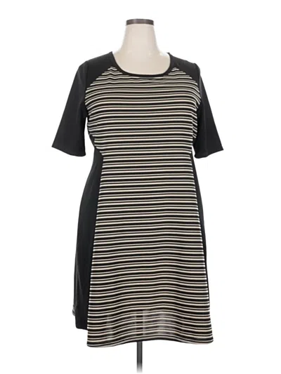 Pre-owned Lane Bryant Casual Dress In Black