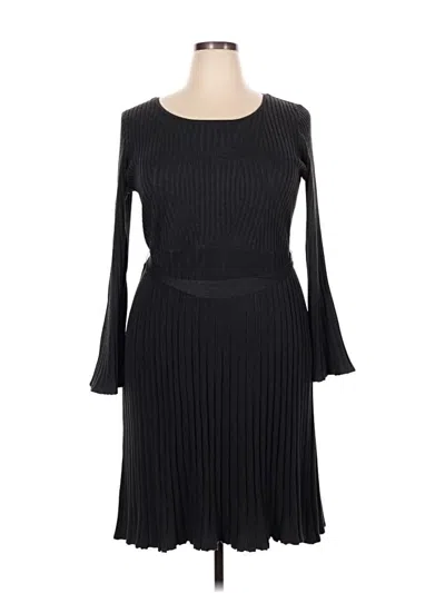 Pre-owned Lane Bryant Casual Dress In Black