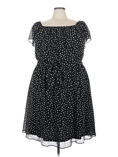 Pre-owned Lane Bryant Casual Dress In Black