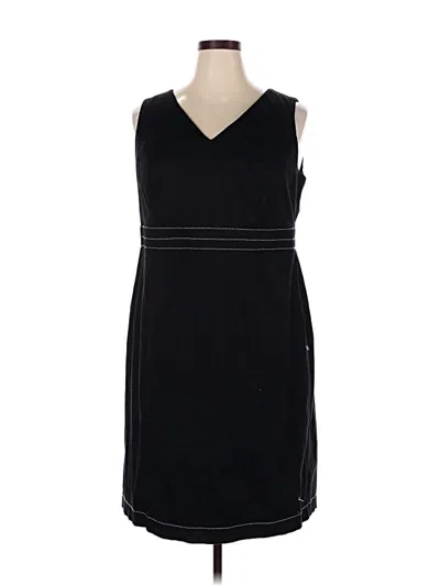 Pre-owned Lane Bryant Casual Dress In Black