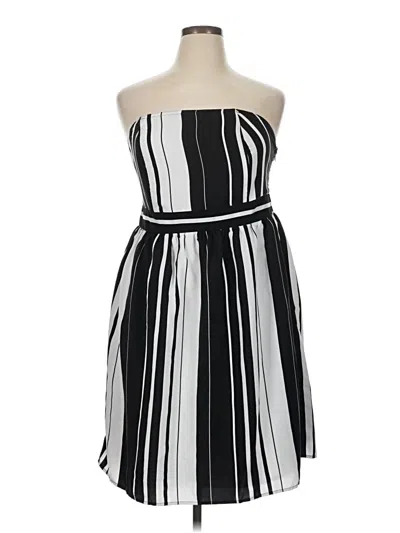 Pre-owned Lane Bryant Casual Dress In Black