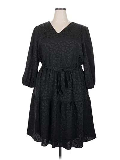 Lane Bryant Casual Dress In Black