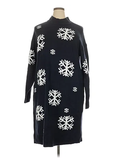 Pre-owned Lane Bryant Casual Dress In Black