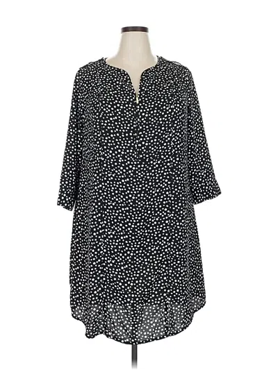 Pre-owned Lane Bryant Casual Dress In Black