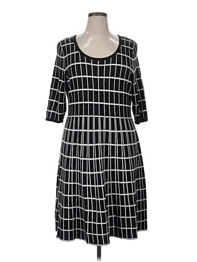 Pre-owned Lane Bryant Casual Dress In Black