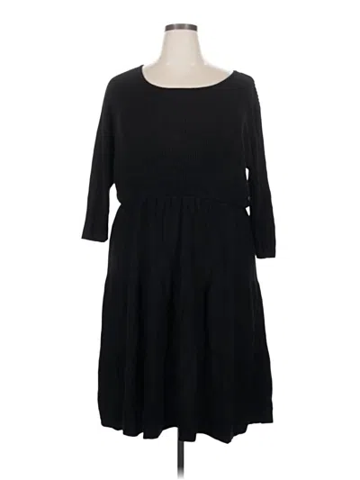 Pre-owned Lane Bryant Casual Dress In Black