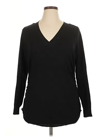 Pre-owned Lane Bryant Casual Dress In Black