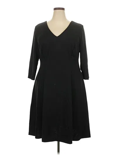 Pre-owned Lane Bryant Casual Dress In Black