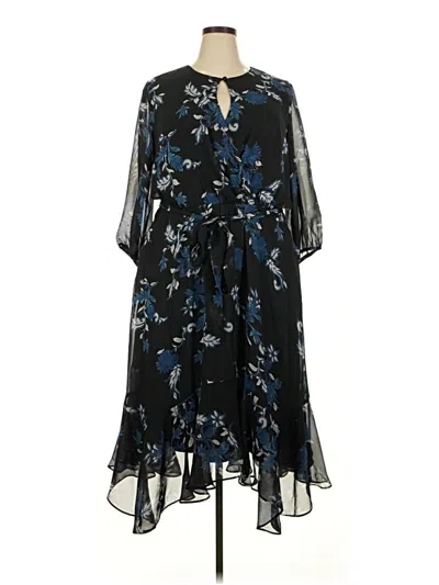 Pre-owned Lane Bryant Casual Dress In Black
