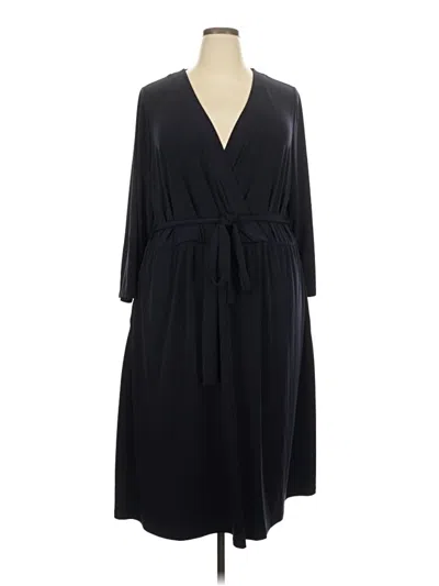 Pre-owned Lane Bryant Casual Dress In Black