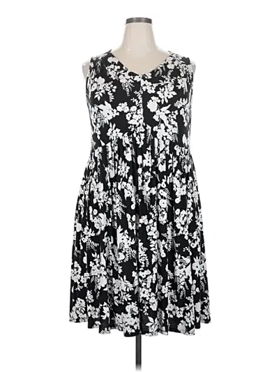 Pre-owned Lane Bryant Casual Dress In Black