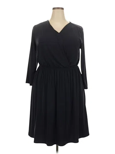 Pre-owned Lane Bryant Casual Dress In Black