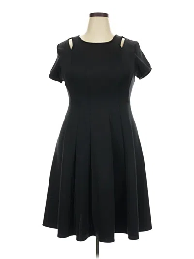 Pre-owned Lane Bryant Casual Dress In Black