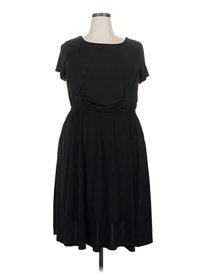 Pre-owned Lane Bryant Casual Dress In Black