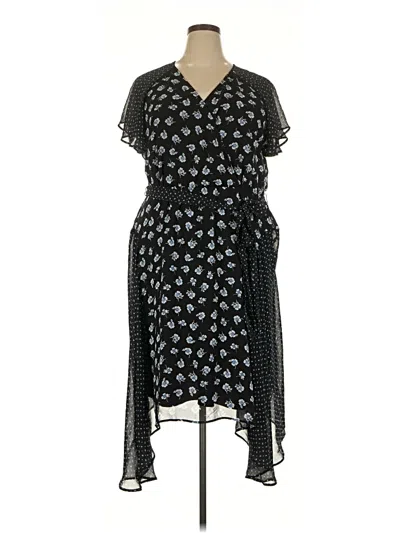 Pre-owned Lane Bryant Casual Dress In Black