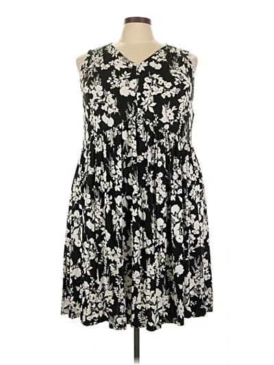 Pre-owned Lane Bryant Casual Dress In Black