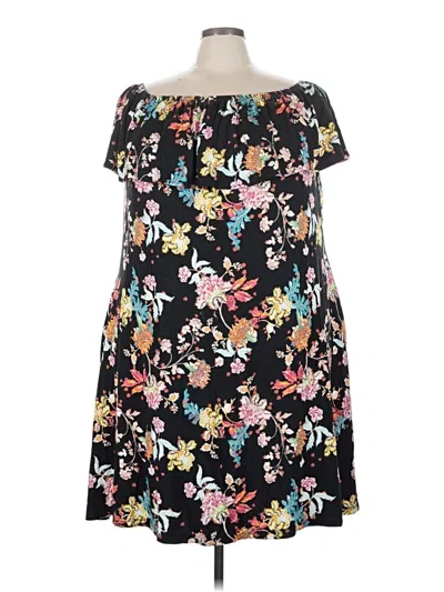 Pre-owned Lane Bryant Casual Dress In Black