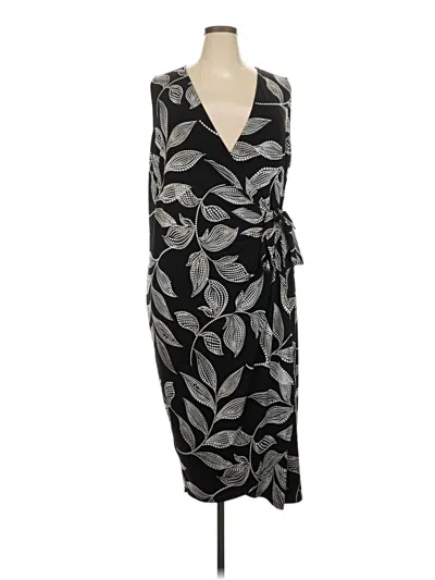Pre-owned Lane Bryant Casual Dress In Black