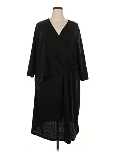Pre-owned Lane Bryant Casual Dress In Black