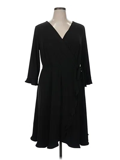 Pre-owned Lane Bryant Casual Dress In Black