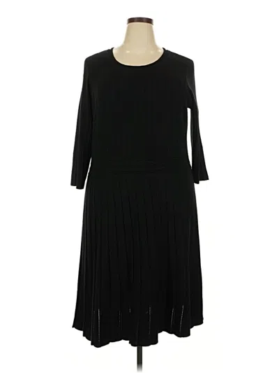 Pre-owned Lane Bryant Casual Dress In Black
