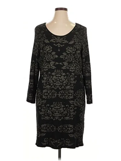 Pre-owned Lane Bryant Casual Dress In Black