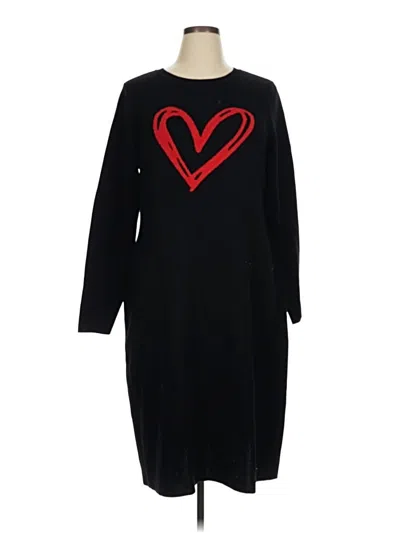 Pre-owned Lane Bryant Casual Dress In Black