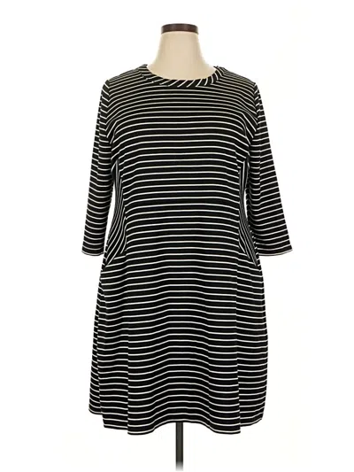 Pre-owned Lane Bryant Casual Dress In Black