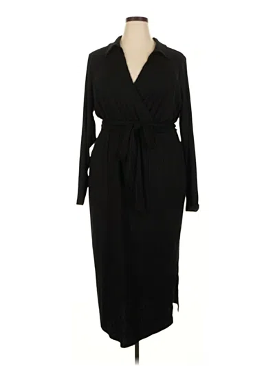 Pre-owned Lane Bryant Casual Dress In Black