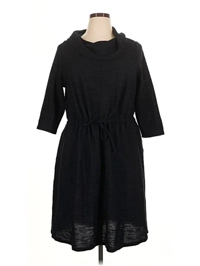 Pre-owned Lane Bryant Casual Dress In Black