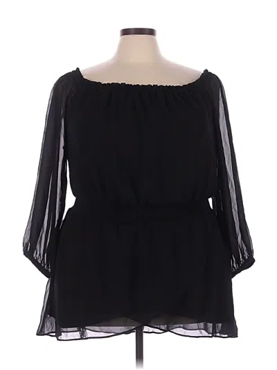 Pre-owned Lane Bryant Casual Dress In Black