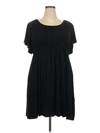 Pre-owned Lane Bryant Casual Dress In Black