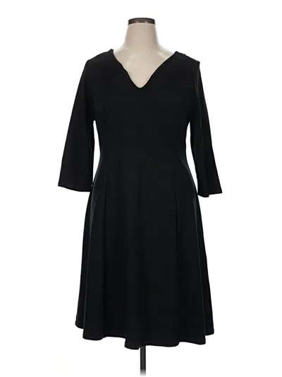 Pre-owned Lane Bryant Casual Dress In Black