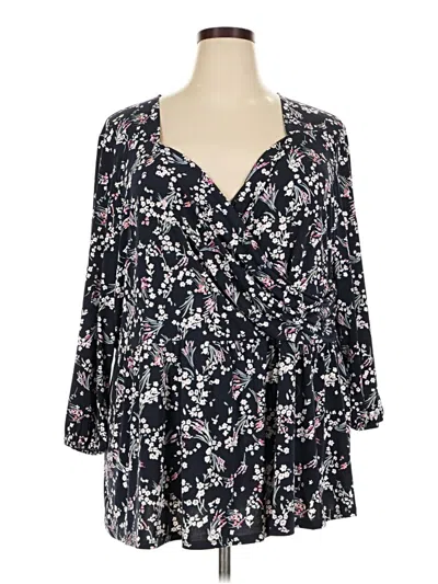 Pre-owned Lane Bryant Casual Dress In Black