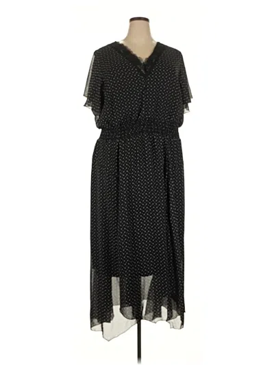 Pre-owned Lane Bryant Casual Dress In Black