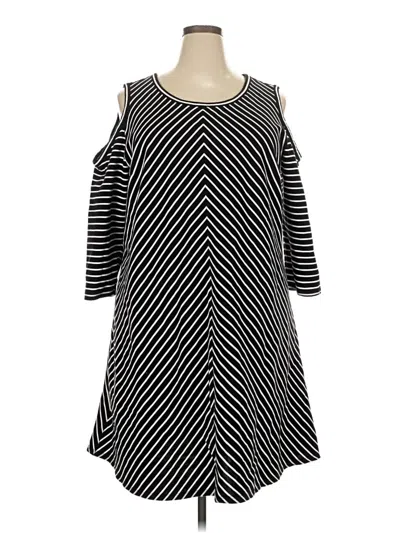 Pre-owned Lane Bryant Casual Dress In Black