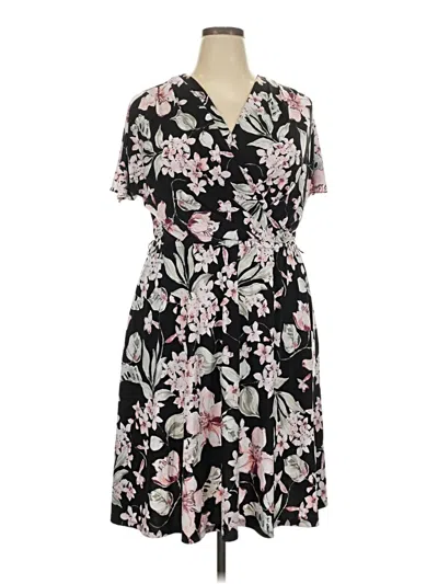 Pre-owned Lane Bryant Casual Dress In Black