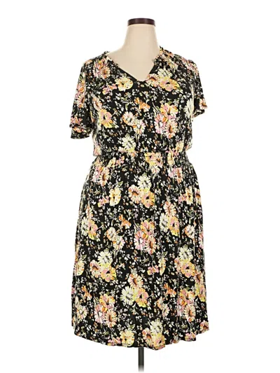 Pre-owned Lane Bryant Casual Dress In Black
