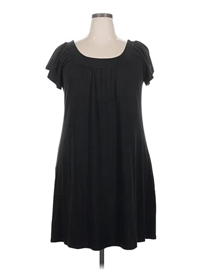 Pre-owned Lane Bryant Casual Dress In Black