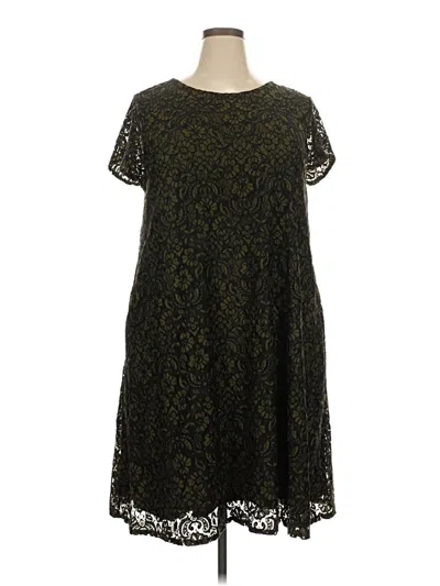 Pre-owned Lane Bryant Casual Dress In Black