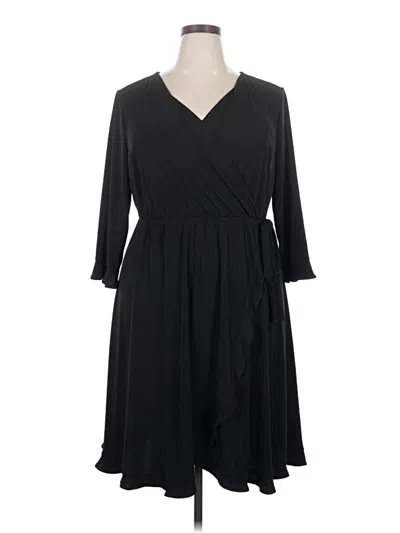 Pre-owned Lane Bryant Casual Dress In Black