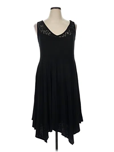 Pre-owned Lane Bryant Casual Dress In Black