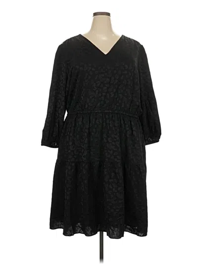 Pre-owned Lane Bryant Casual Dress In Black