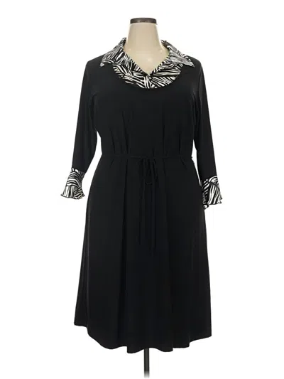 Pre-owned Lane Bryant Casual Dress In Black