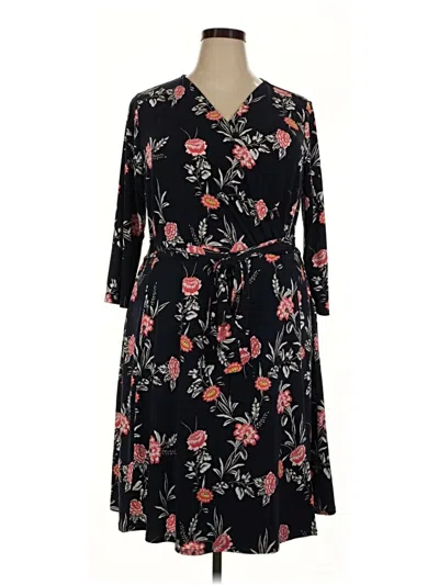 Pre-owned Lane Bryant Casual Dress In Black