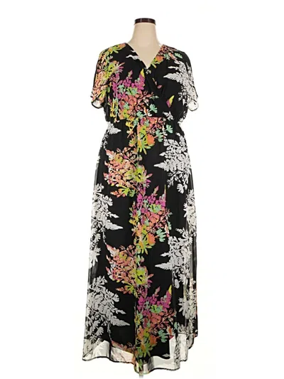 Pre-owned Lane Bryant Casual Dress In Black